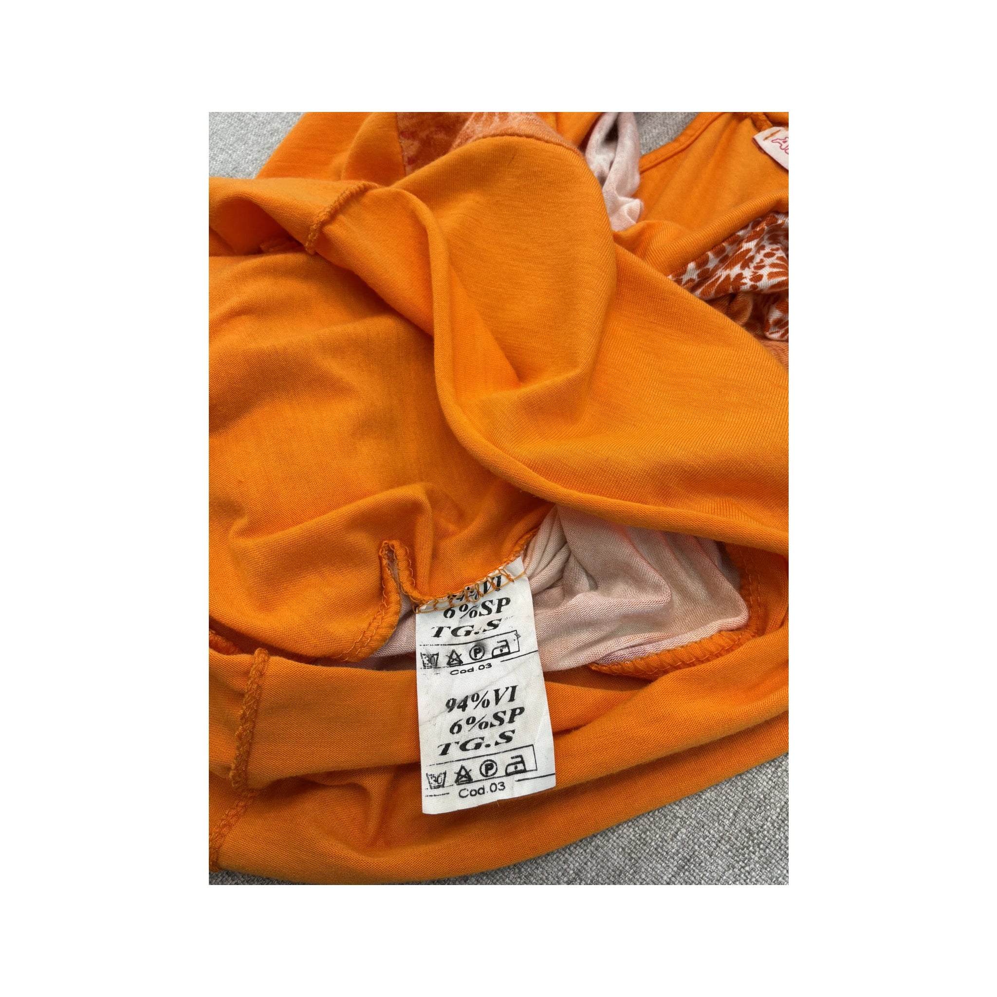 Almax Ring Detail Tie-Back Printed Tank Top