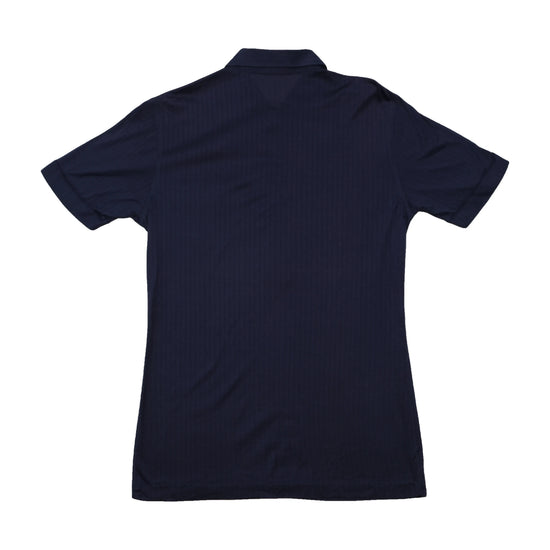 Angelo Litrico Tonal Pinstripe Cotton Polo Shirt