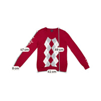 Tommy Hilfiger Pima Cotton Argyle V-Neck Sweater