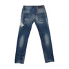 Diesel Distressed Repaired Washed Blue Cotton Denim Jeans