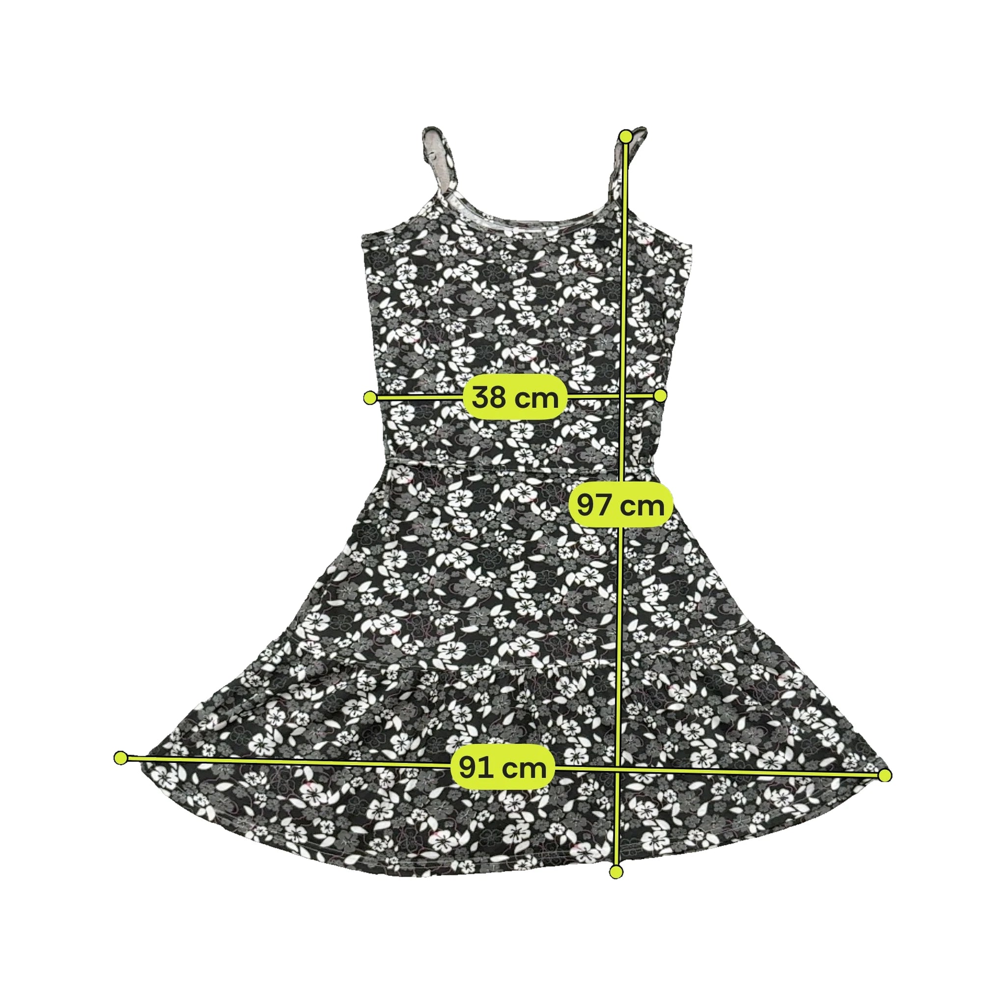 Colours of the World Floral Cotton Spaghetti Strap Dress