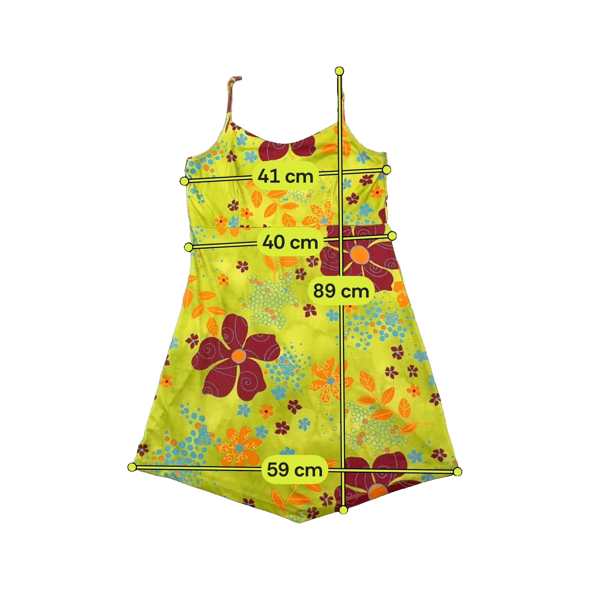 Gato Negro Floral Print Spaghetti Strap Dress