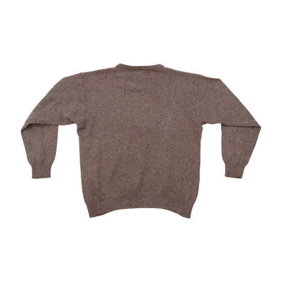 Forestal Brown Wool Crewneck Sweater