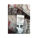 Sandro Ferrone Abstract Print Silk Ruffle Blouse