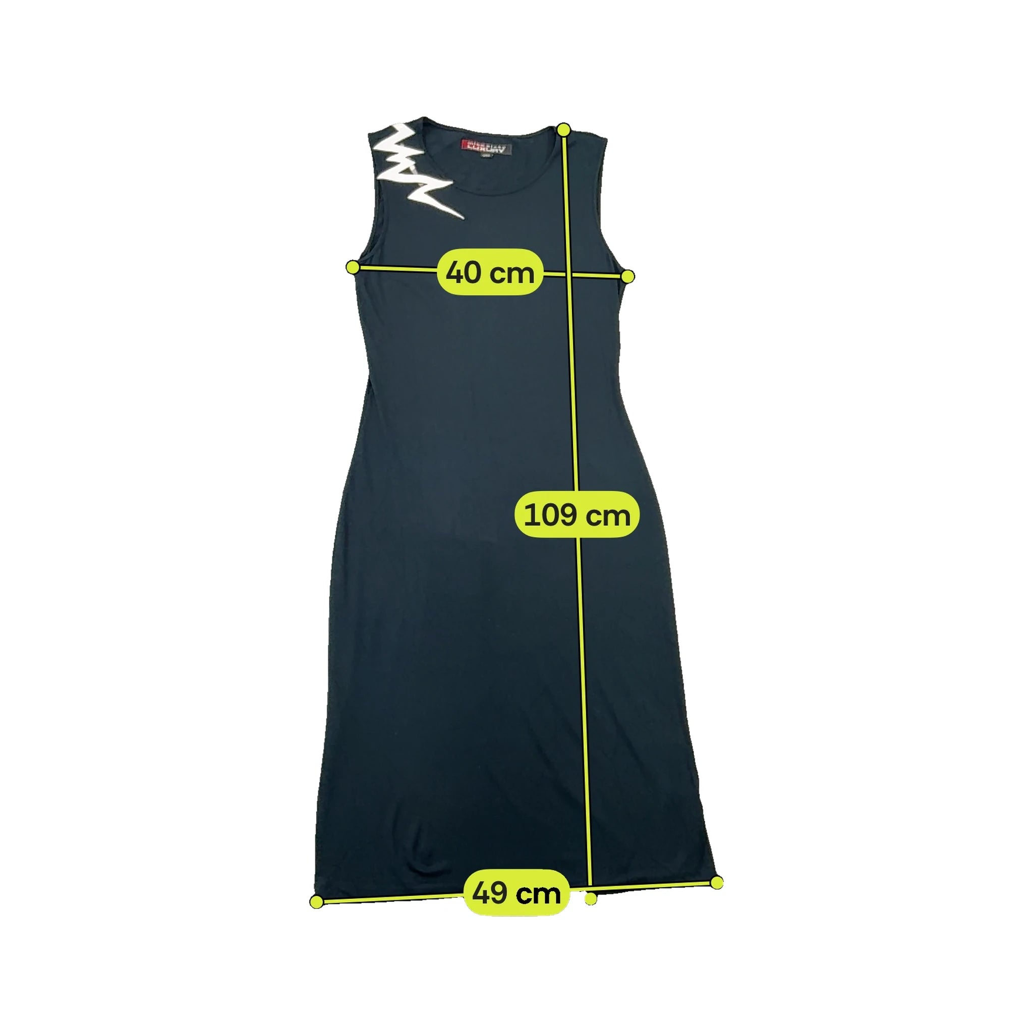 Miss Sixty Y2K Zigzag Cutout Midi Dress