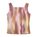 Top de alças Biaggini com decote Quadrado e estampado floral
