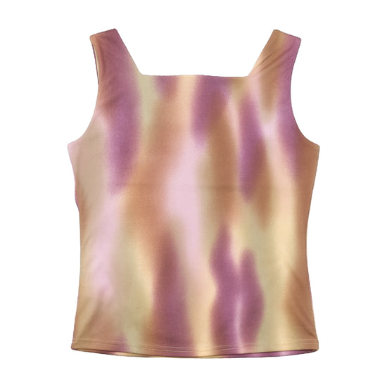 Biaggini Floral Graphic Square Neck Tank Top