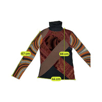 Custo Barcelona Patchwork Graphic Turtleneck T-shirt