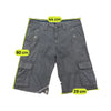 Calções cargo utilitários em algodão com Painéis
