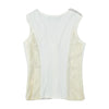 Cristina Effe Lace Up Lace Panel Sleeveless Blouse