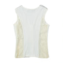 Cristina Effe Lace Up Lace Panel Sleeveless Blouse