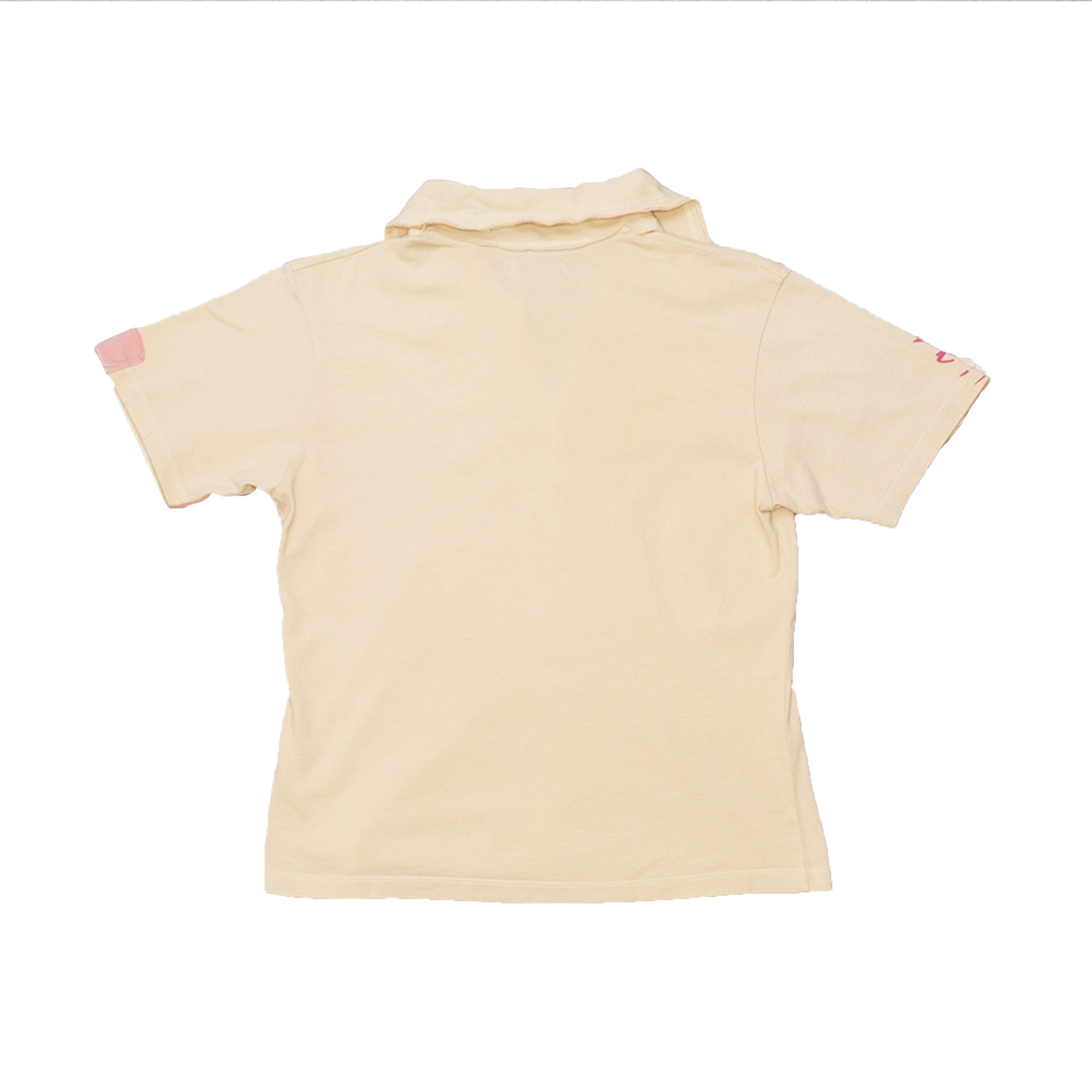 Polo com estampado gráfico de Patchwork e Letras Caprichoso