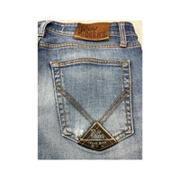 Roy Rogers Light Wash Cotton Blend Slim Straight Jeans