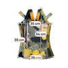 Abstract Floral V-Neck Crossback Tank Top