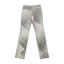 N.L. Cool Diagonal Stripe Cotton Blend Pants (New With Tag)