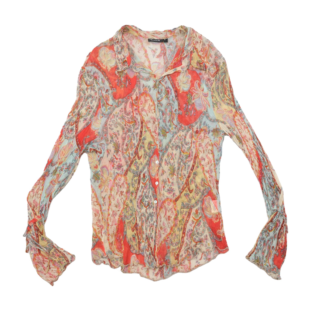 Szagun Paisley Sheer Viscose Blouse