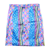 St. Lönnqvist Purple & Blue Floral Stripe Mini Skirt