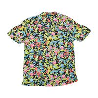 Resolution Tropical Bird Floral Print Button Up Shirt