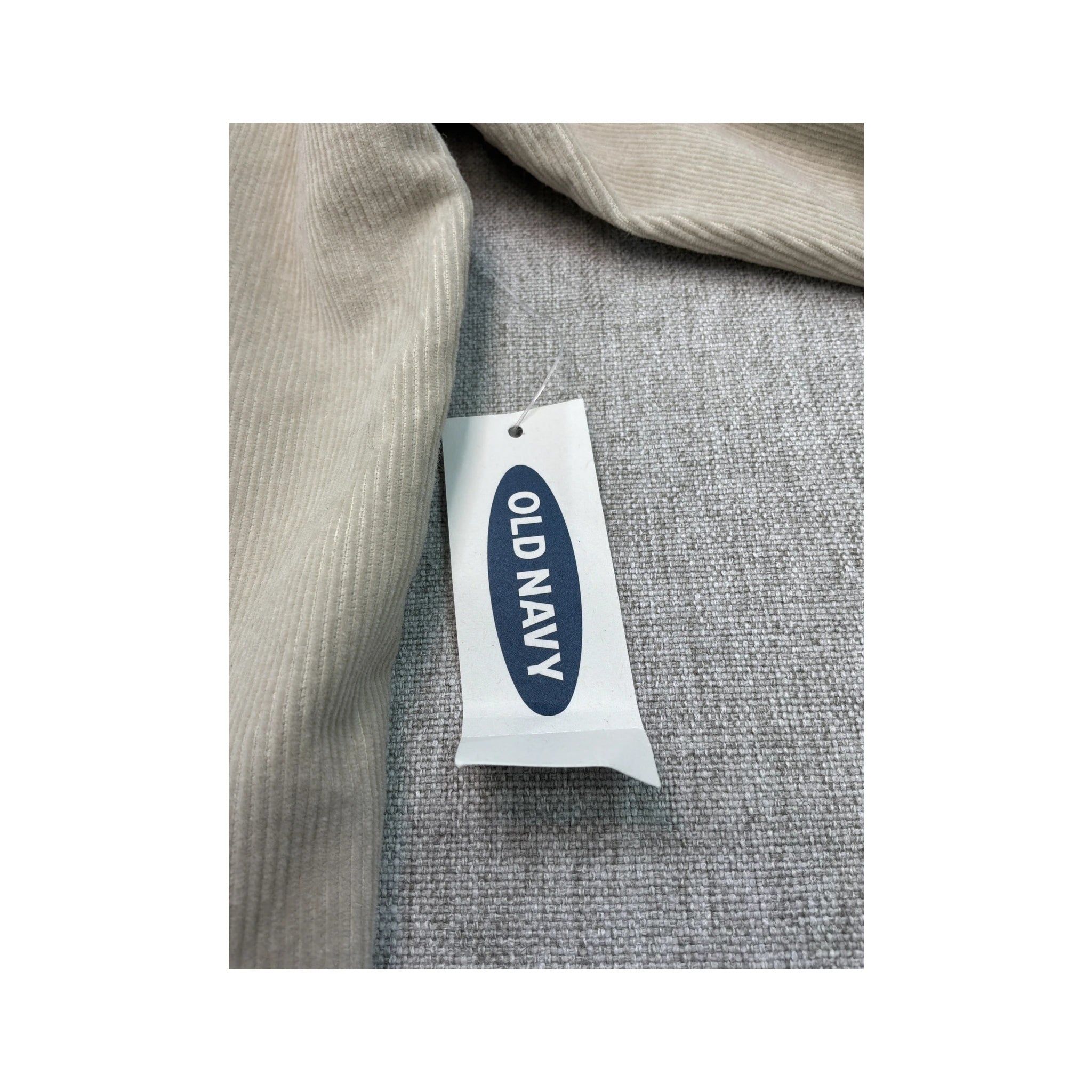 Old Navy Beige Cotton Corduroy Button-Up Shirt