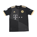 adidas FC Bayern Munchen Lewandowski 9 Black Gold Soccer Jersey T-shirt