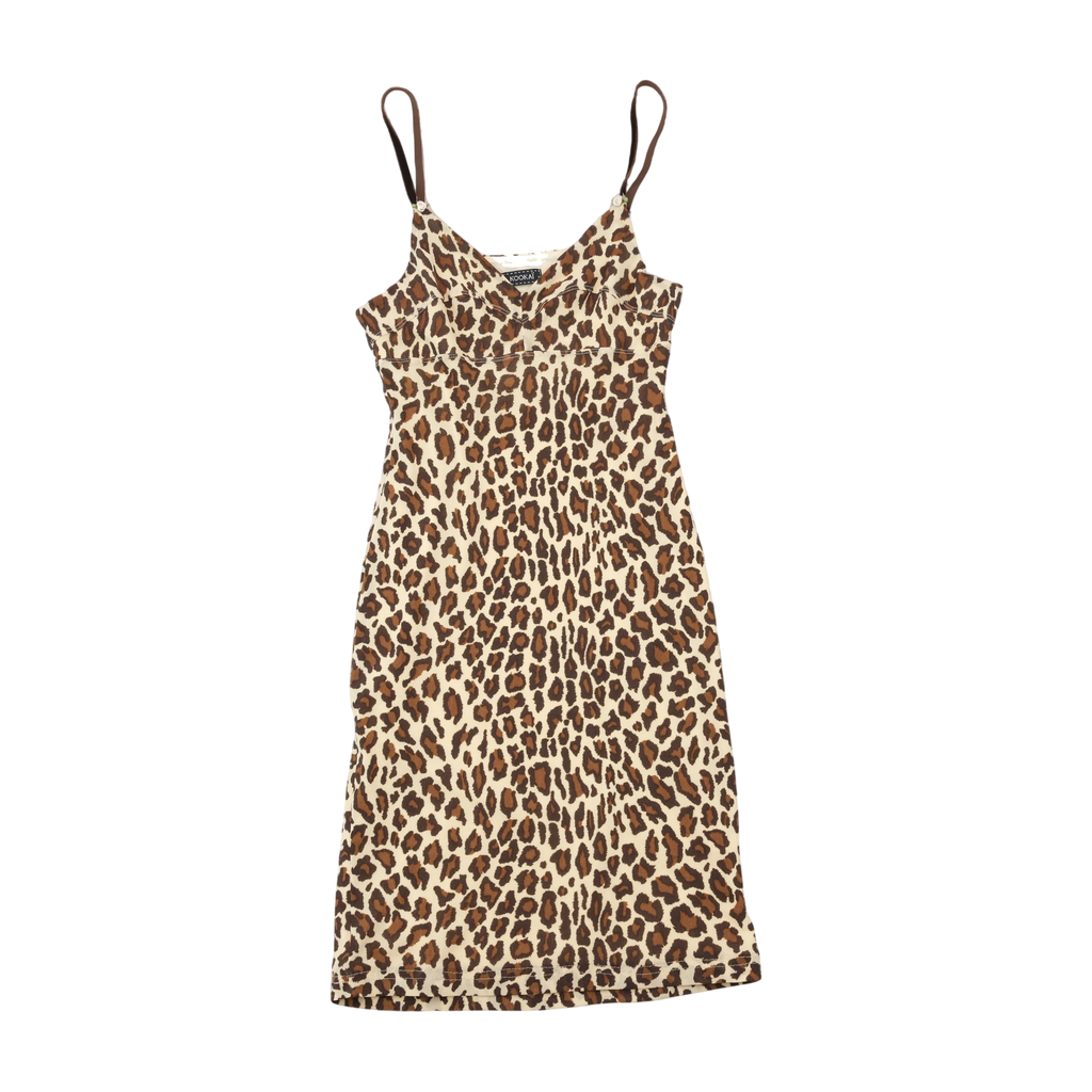 Kookaï Leopard Print Slip Dress