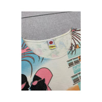 Red Kiss Graphic Floral Back Tank Top