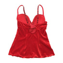 manguun Red Velvet Bustier Tank Top