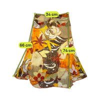 EXE Sheer Asymmetric Floral Mesh Skirt