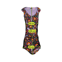 Miss Sixty Collection Psychedelic Print Ruched Dress