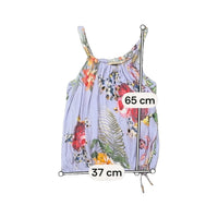 Blusa Roberto Cavalli Class em Viscose com estampado floral e Bainha Balão