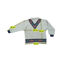 Lotto Floral Trim Quarter Zip Fleece