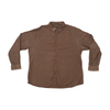 Attitude Brown Cotton Fine Wale Corduroy Button-Up Shirt