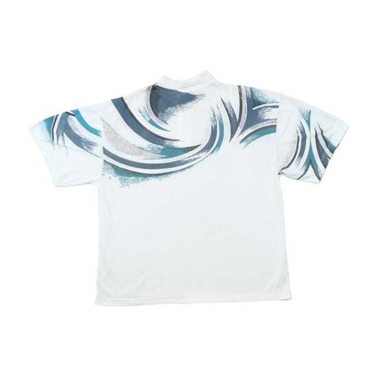 Enzo Barruti Abstract Swirl Print Polo Shirt
