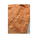CANNELLA Orange Textured Short Sleeve Button Up Shirt