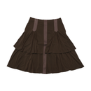 Intrend Layered Brown Midi Skirt