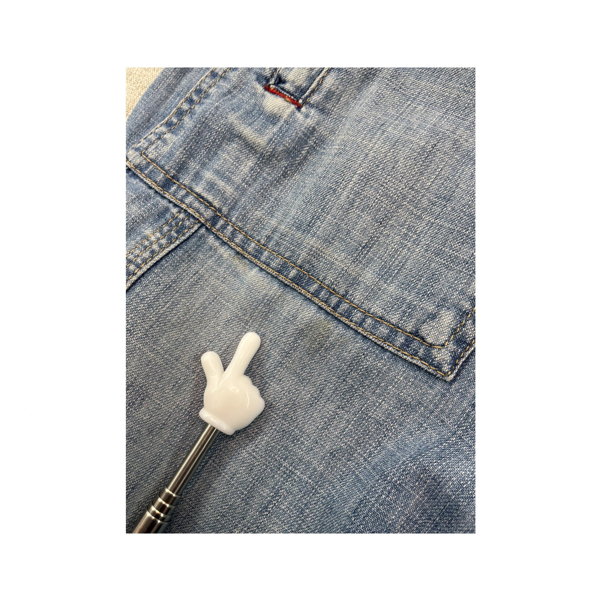 Witboy Light Wash Denim Cargo Pants