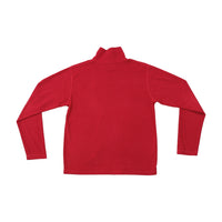 Red Quarter-Zip Microfleece Pullover