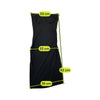 LORRAINE Black Ruched Strapless Midi Dress