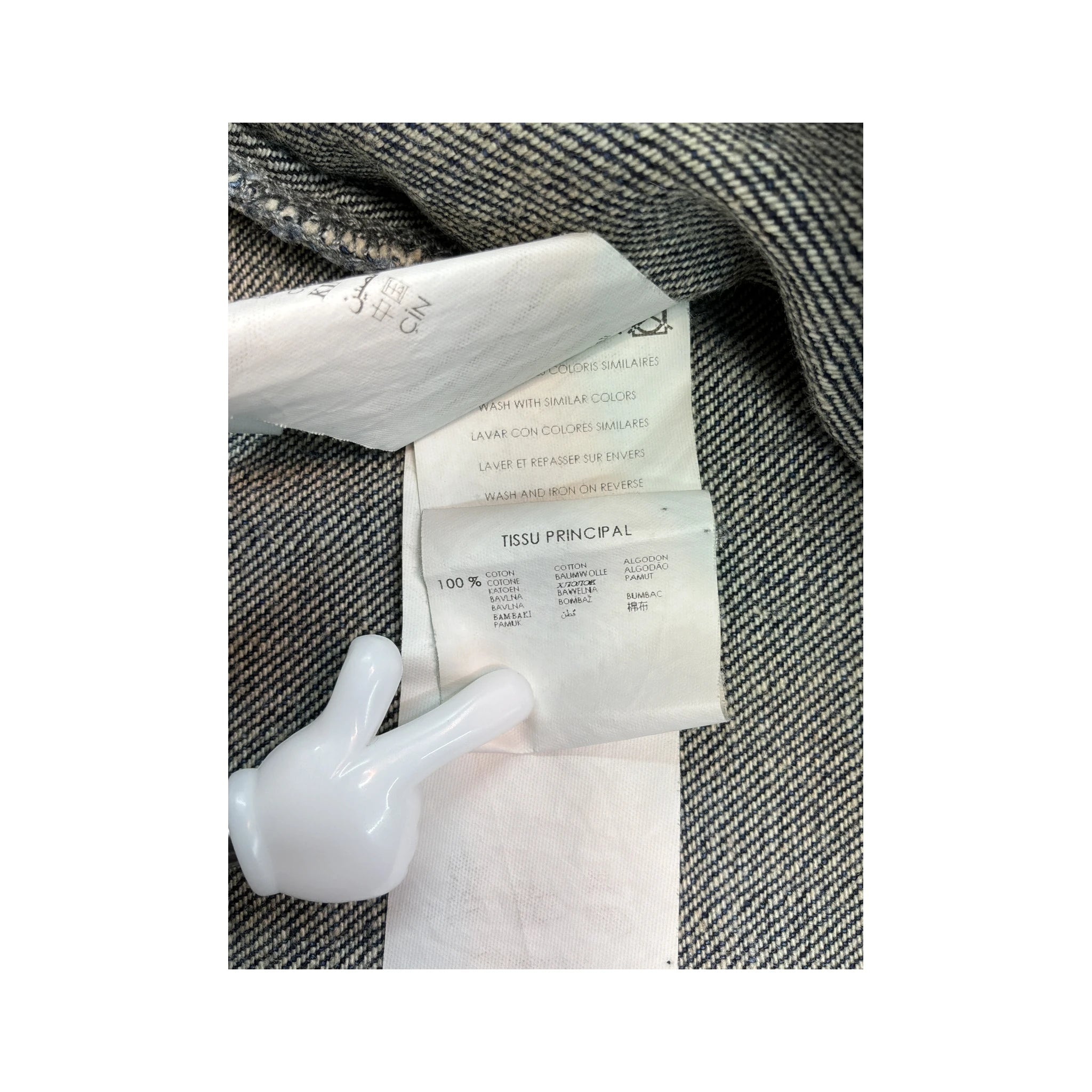 Promod Embellished Pleated Cotton Denim Skirt