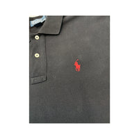 Polo Polo by Ralph Lauren em algodão preto com logótipo do Cavalo