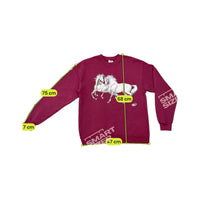 Sweatshirt Screen Stars vintage em Mistura de algodão com Cavalos a Correr