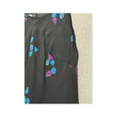 Vintage Black Floral Sleeveless Maxi Dress