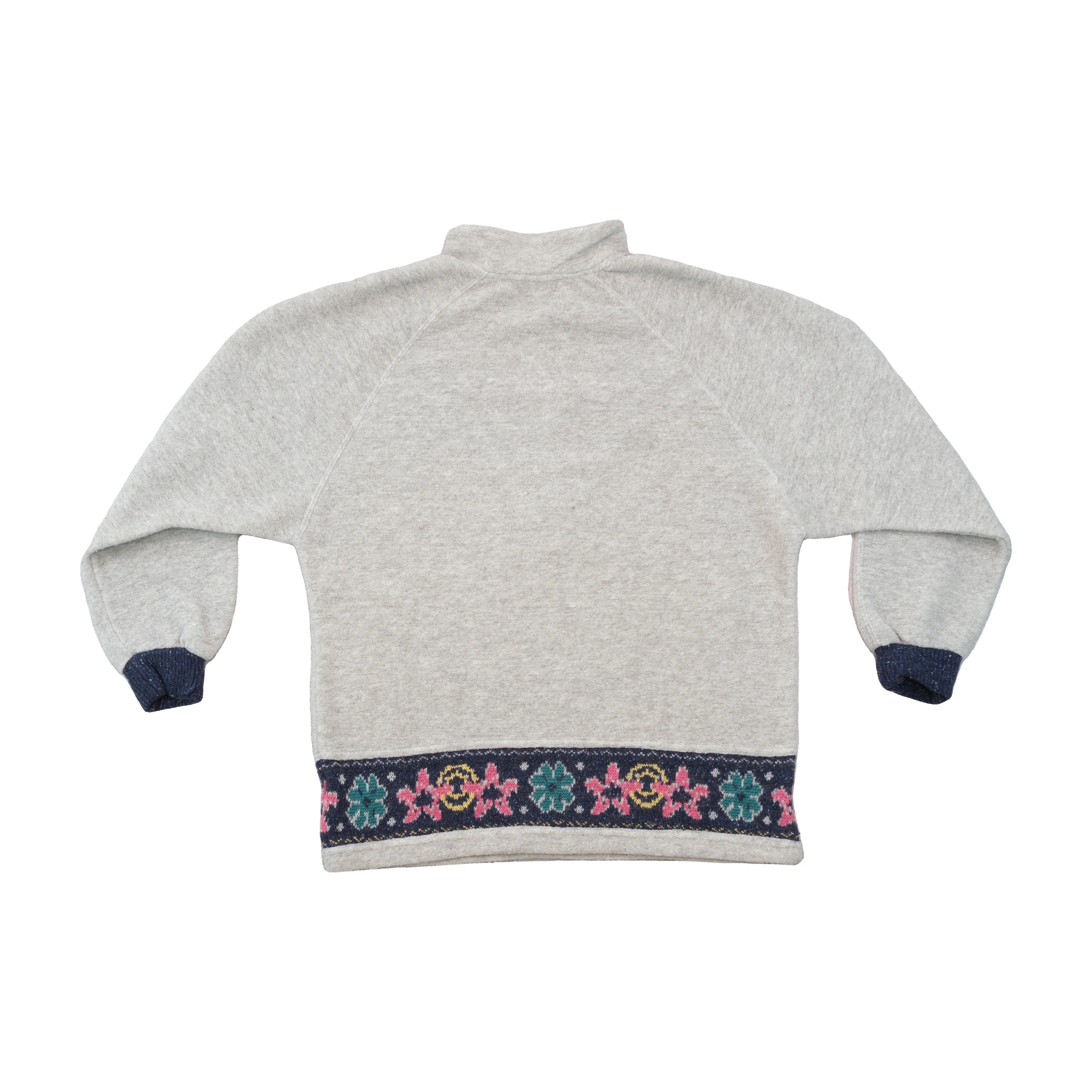 Lotto Floral Trim Quarter Zip Fleece