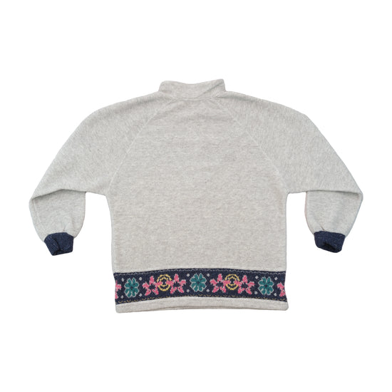 Lotto Floral Trim Quarter Zip Fleece