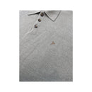D'Afelini Beige Knit Polo Sweater