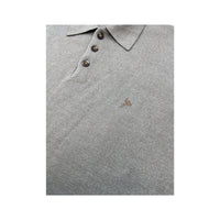 D'Afelini Beige Knit Polo Sweater