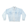 WORK OUT Vintage Light Wash Cotton Denim Trucker Jacket