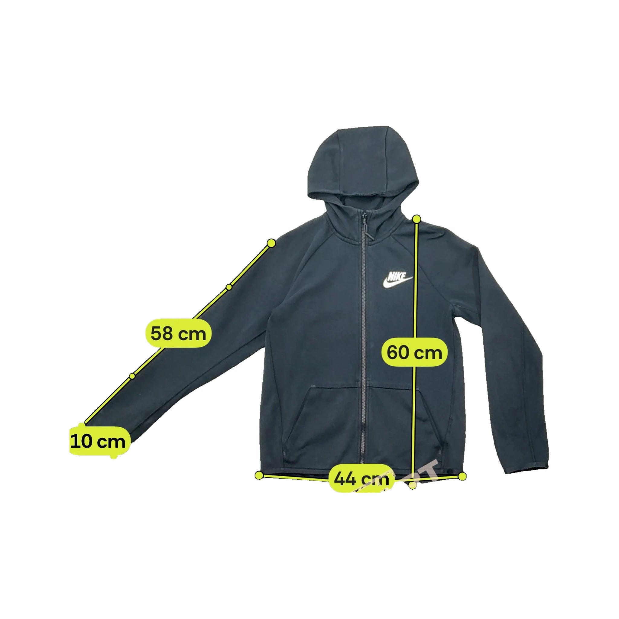 Nike Black Zip-Up Hooded Jacket