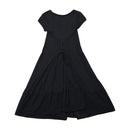 Marithé + François Girbaud Black Corset Back Fit and Flare Dress