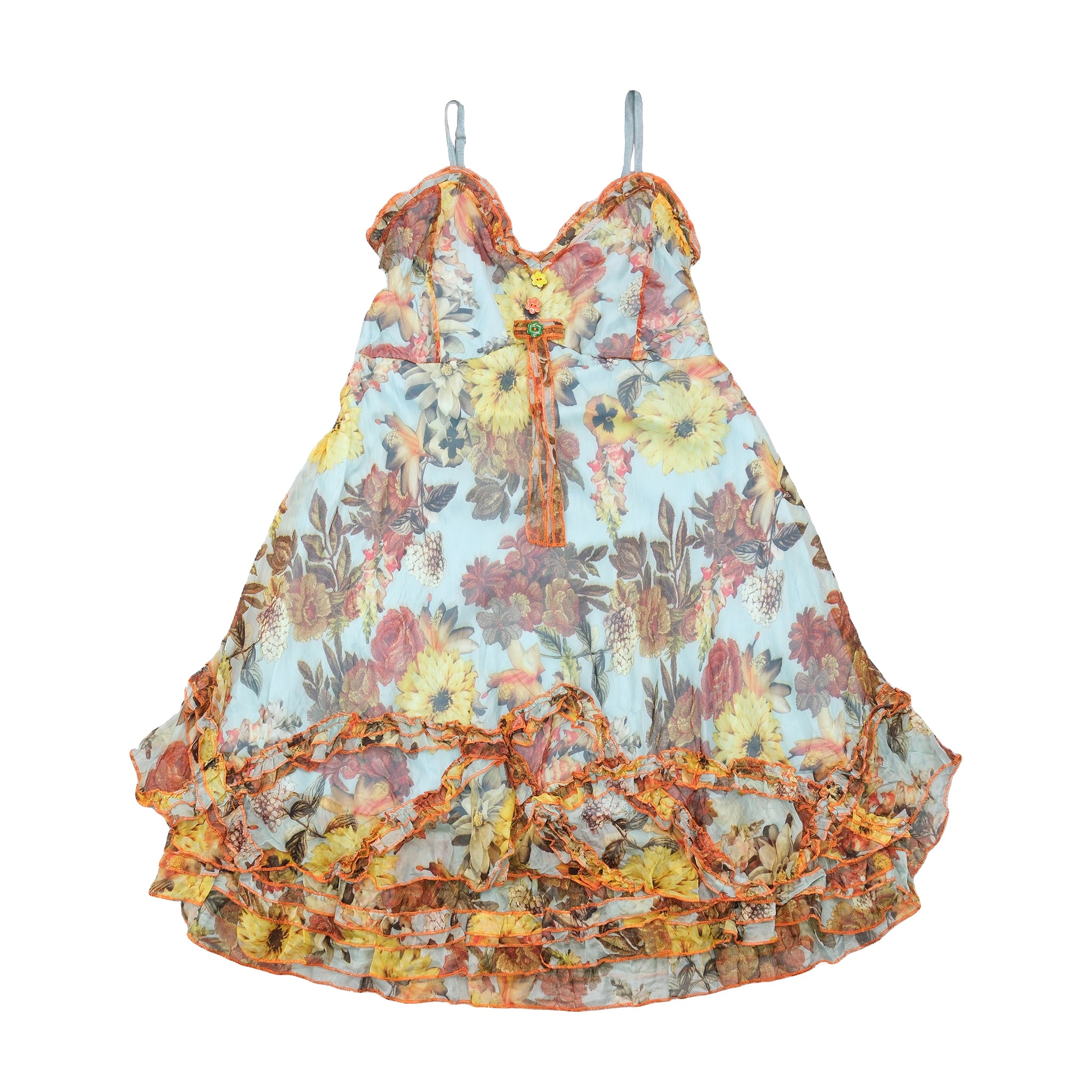 Sensation Floral Ruffle Hem Dress